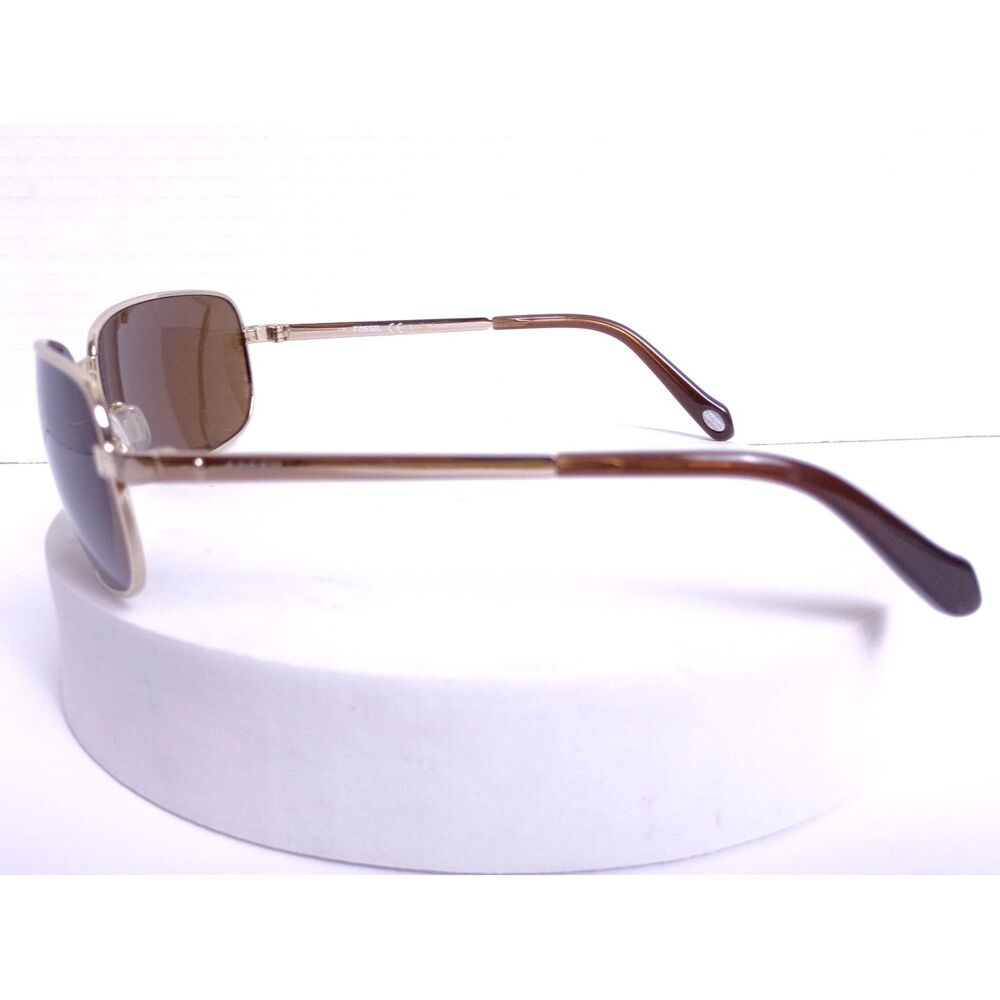 Fossil FOS3025/S 62-16-130 03YG Light Gold / Dark Brown Lens Sunglasses - Picture 6 of 16
